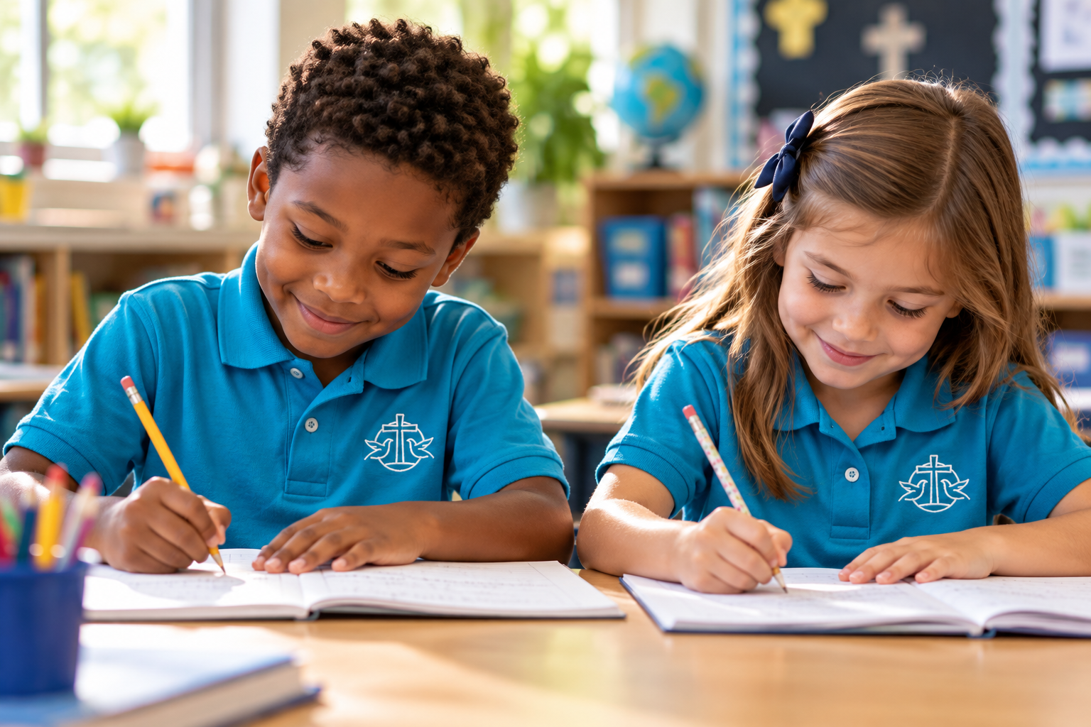 Grade 2 — representative students learning in COCA uniforms