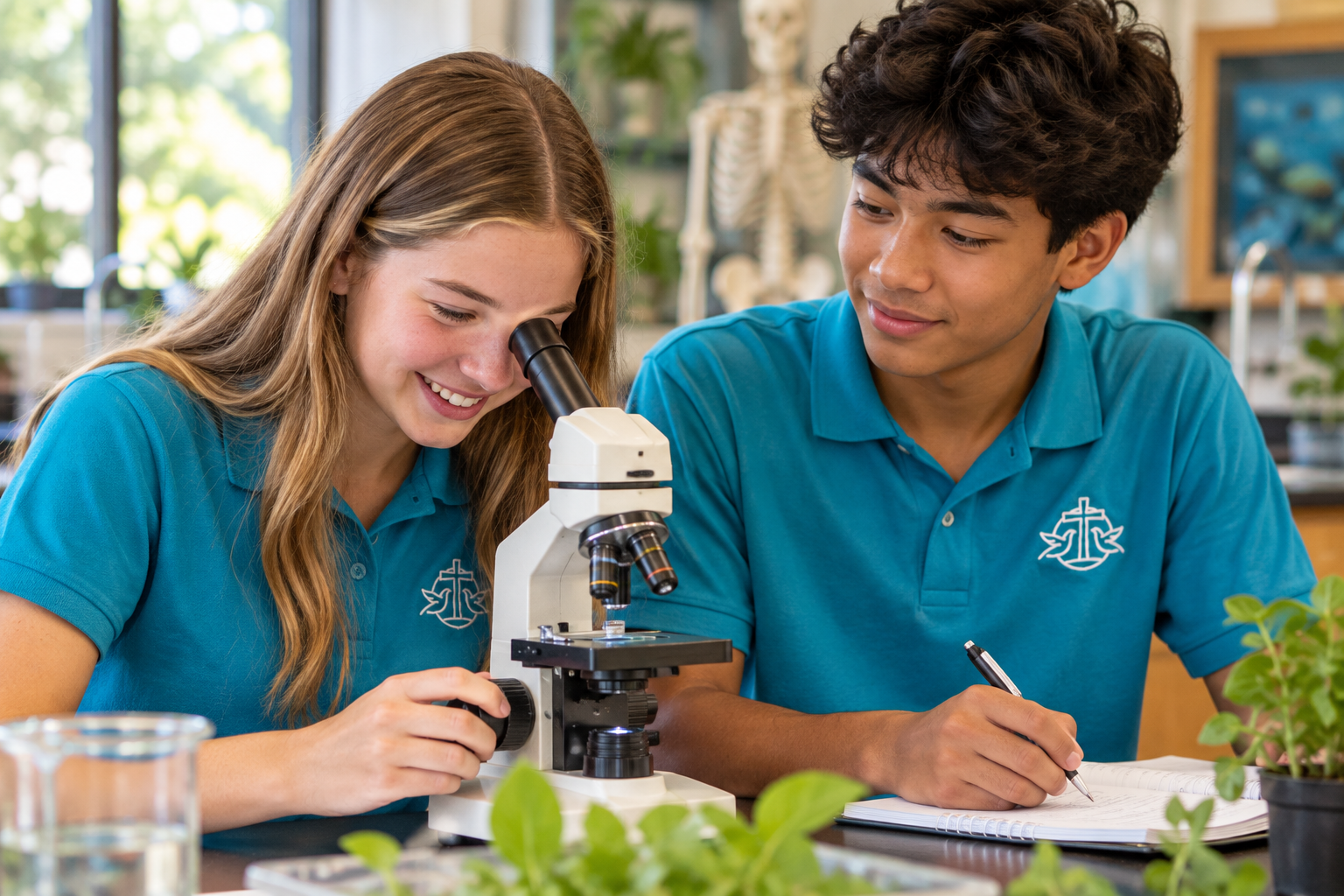 Grade 9 — representative students learning in COCA uniforms